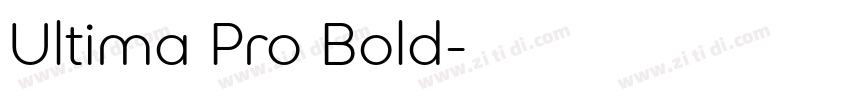 Ultima Pro Bold字体转换
